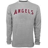 Los Angeles Angels of Anaheim Ash Team Logo Long Sleeve Thermal T-shirt