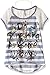 Beautees Girls' High Low Shirt with Necklace
