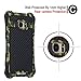 S7 Edge Case, G-WACK Camouflage Carbon Fiber Premium Aluminum Metal 9H Tempered Glass Full Body Case Waterproof Shockproof Dirt Proof Case For Samsung Galaxy S7 Edge Case