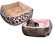 Soft Plush Leopard Pet bed