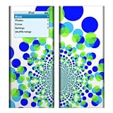 Spiral Dots Design Protective Skin Decal Sticker for Apple iPod nano 2G (2nd Generation) 2GB/ 4GB/ 8GB Player