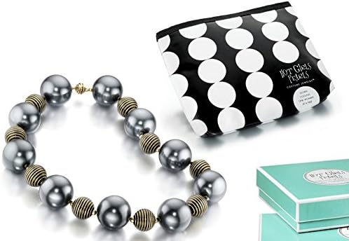New Vintage 18" Steel Grey COOLING Necklace and Insulated Travel Purse with Ice Pack