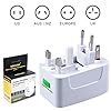 MAXAH® Surge Protector All in One Universal Worldwide Travel Wall Charger AC Power AU UK US EU Plug Adapter Adaptor(With New Packing).