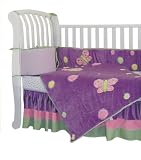 Baby Butterfly 4-Piece Baby Crib Bedding Set