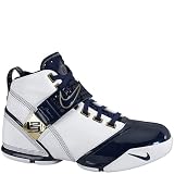Nike Zoom Lebron V Mens Basketball Shoes White Navy Size(US): 9