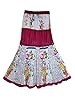Indiatrendzs Women's Cotton Skirt Pink Floral Printed Patchwork Skirts