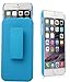 iXCC Ascend Series Slim Hard PC Shell Slidable Cover with Built in Kickstand and Holster Clip Swivel for iPhone 6 - Blue
