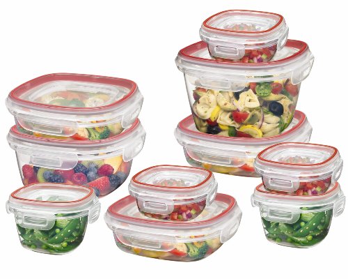 Rubbermaid 7L5000ASTDA Lock-its 20-Piece Container Set