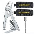 Leatherman 68010101K Crunch Pocket Multi-Tool with Leather Sheath PLUS Leatherman 934870 40-Bit Assortment with Black Nylon Sheath PLUS Leatherman 931009 Bit Driver Extension