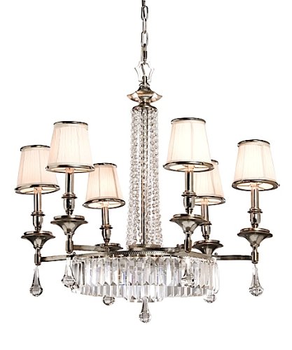 Artcraft Lighting AC747 Newcastle 6-Lite Chandelier, Pewter