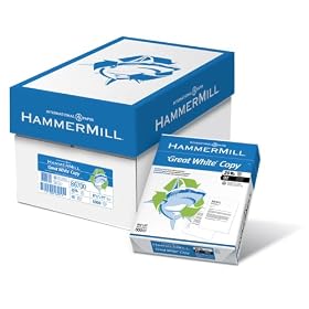 Hammermill 86700 Great White Recycled Copy Paper, 8-1 2x11, 500 Sheets Ream, 10 Reams ct by Hammermill