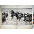 1892 SHROVETIDE SIBERIAN COSSACKS HORSE SLEDGE SNOW