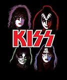 Kiss Faces Gene Simmons Fleece Blanket Throw