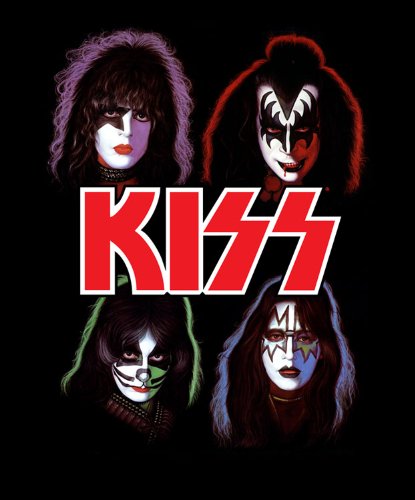 Kiss Faces Gene Simmons Fleece Blanket Throw