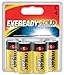 2 Pack Eveready Gold A93BP-4 C Alkaline Battery 4 per Package