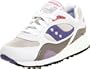 Saucony Originals Women's Shadow 6000 Cushion Sneaker,White/Grey/Amethyst,8 M