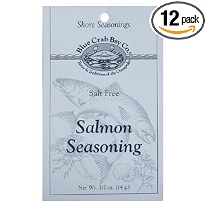 Blue Crab Bay Co. Salmon Seasoning, 0.5-Ounces (Pack of 12) by Blue Crab Bay Co.