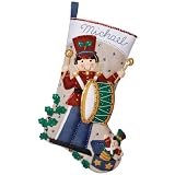 51Uxtg8empL. SL160  Bucilla Toy Soldier W/Music Stocking Kit