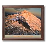 T-38 Talon Military Fighter Jet Aircraft Airplane Aviation Wall Picture Cherry Framed Art Print
