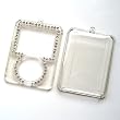 Apple iPod Nano 3 III (Nano 3rd Generation) Snap-On Hard Case Protector Transparent with Diamond Border