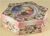 Pack of 2 Cloisonne Porcelain Mary & Baby Jesus Savior Music Boxes