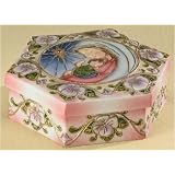 Buy Pack of 2 Cloisonne Porcelain Mary and Baby Jesus Savior Music Boxes by Roman