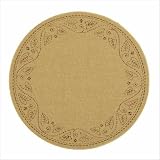 Patio Indoor Outdoor Polypropylene 6' 7 Round Rug