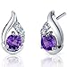 Radiant Teardrop 1.00 Carats Amethyst Round Cut CZ title=