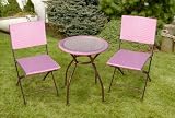 Wicker Bistro Set - Lavender