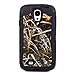 Huaxia Datacom Camo Grass Defender Military Grade Hybrid Case w/ Holster and Belt Clip For Samsung Galaxy S4 SIV I9500 - Black