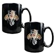 Florida Panthers NHL 2pc Black Ceramic Mug Set - Primary Logo by Great American Products