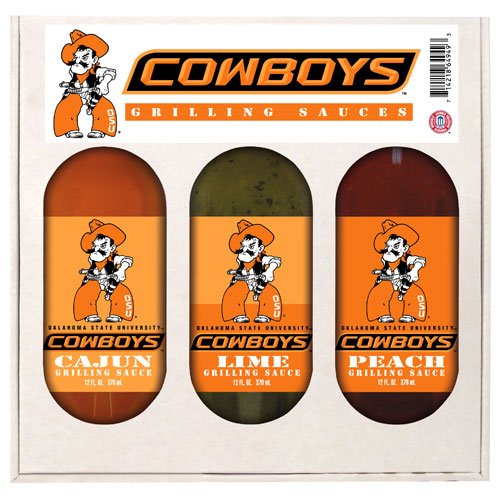 Oklahoma State Cowboys NCAA Grilling Gift Set by Hot Sauce Harry