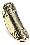Low Luv by Erin Wasson Gold Plated Aztec Finger Ring Size 6