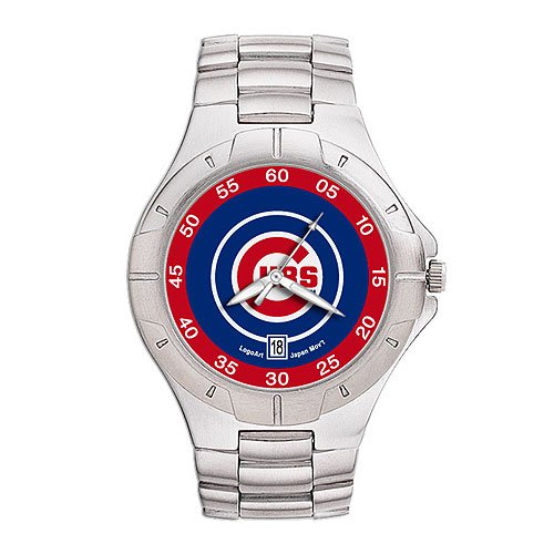 Chicago Cubs MLB Men's Pro II Watch with Stainless Steel Bracelet