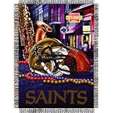New Orleans Saints Home Field Advantage Woven Tapestry Throw Blanket - NFL Football Fan Shop