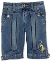 Baby Phat Girls 2-6x Bermuda With Bleached Out Pockets
