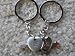 KBF0019 Arrow Heart keychain - Gift for couples