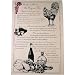 Coq au Vin (Chicken in red wine sauce) classic recipe on Printed Towel. Terroirs de France Tea Towel