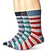 PACT Men's 3-Pack Confetti Stripe Crew Sock Gift Box