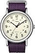 Timex Originals Central Park cream dial with purple nylon strap watch - T2N648PF
