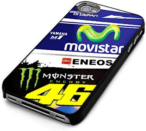 Iphone Case Custom Valentino Rossi VR46 Movistar Yamaha MotoGP Team Hard Case (Case for iPhone 5 5S)