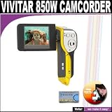 Vivitar DVR-850W 8.1MP Underwater Digital Video Camcorder (Yellow)