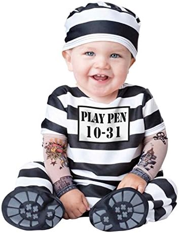 InCharacter Baby Boys' Time Out Costume Prisoner Bad Boy Infant Medium