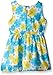 Nannette Girls' Printed Chiffon with Contrast Ribbon Belt Dress