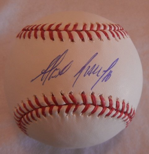 Alexei Ramirez Autographed Official Major League Baseball W/PROOF, Picture of Alexei Signing For Us, Chicago White Sox