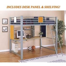 Teen Trends Full Loft Study Bunk Bed by Powell Furniture