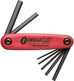 Bondhus 12587 GorillaGrip Set of 7 Hex Fold-up Keys, sizes 2-8mm