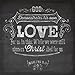 3 Chalkboard Inspirational Christian Art Prints Treasure Promises Love Quotes 12x12