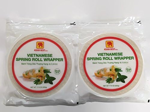 Spring Roll Rice Wrappers Asian Best, 22 cm (Pack of 2)