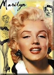 Marilyn Monroe Montage Yellow Refrigerator Magnet
